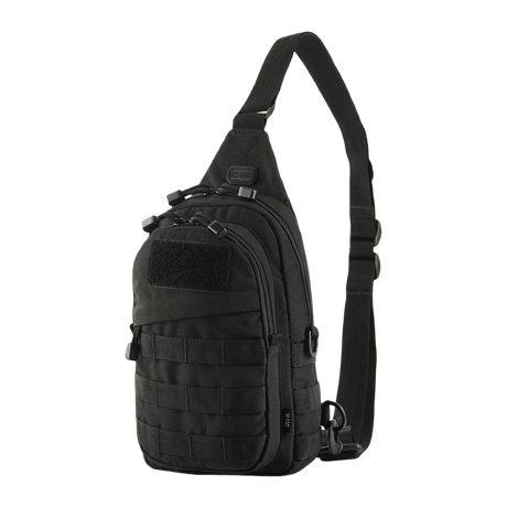 M-Tac Assistant Bag in black with adjustable strap and MOLLE panels for versatile use. Practical compact backpack for everyday.