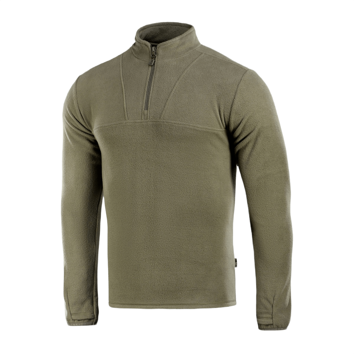 M-Tac Delta Fleece Jakke i olivenfarvet, designet til komfort og bevægelsesfrihed. Ideel til koldt vejr og udendørs aktiviteter.