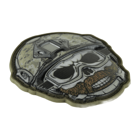 M-Tac Patch Emoji #4 PVC with 3D effect and Velcro, fun morale patch for clothing, bags, or gear, size 6.5 x 6.5 cm.