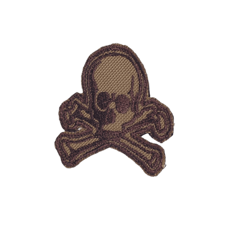 M-Tac Old Skull Velcro morale patch with skull and crossed bones, textile material and 3D effect, 45x55 mm, easy fastening.