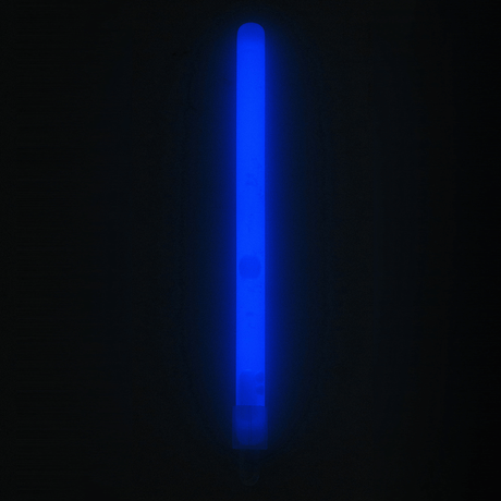 M-Tac Glow Stick 15 cm glowing blue, self-contained light source for darkness, safe and non-toxic, ideal for marking and signaling.