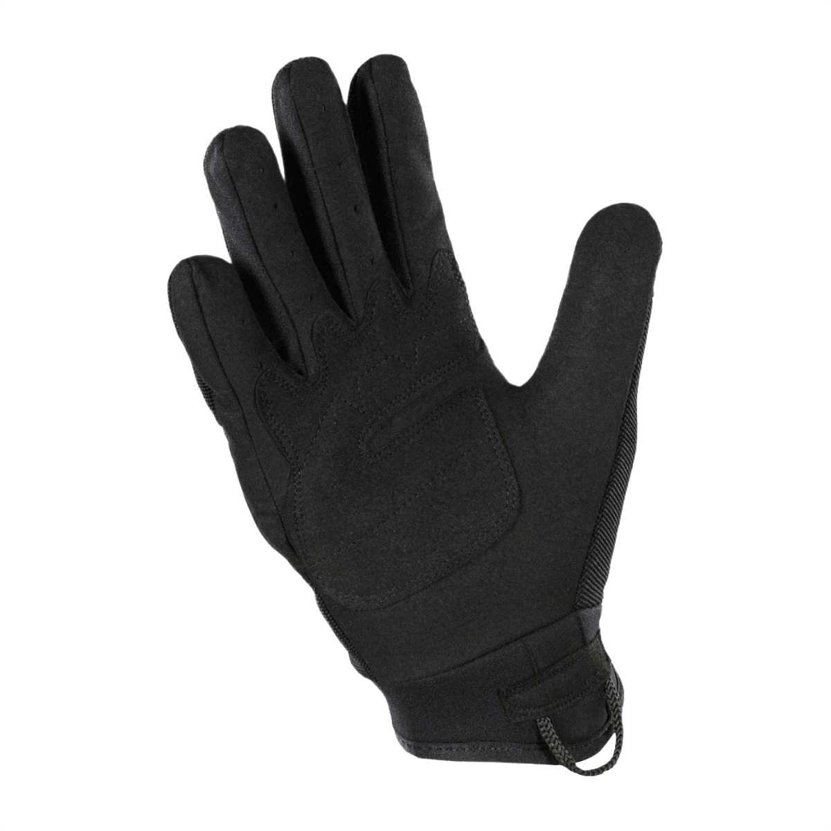 M-Tac Handsker Assault Tactical Mk.5 i sort med justerbar velcro, perfekt til taktisk brug med integreret knoglebeskyttelse.