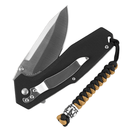 M-Tac Lanyard Viper Cossack Cross V.2, coiled paracord with metal bead, designed for knives, with Templar Cossack Cross pattern