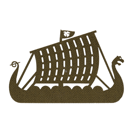 M-Tac Patch Drakkar Laser Cut – Viking ship shows a dragon Viking ship, made of Cordura 500D with Velcro attachment, ideal for tactical use.