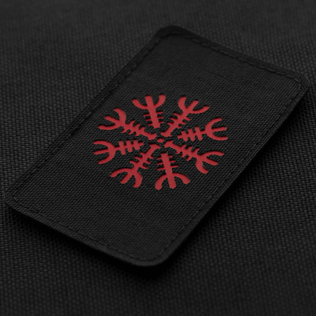 M-Tac Patch Helm of Horror Horizontal Laser Cut – ægishjálmur design in Cordura 500D, Velcro fastening, 80 x 50 mm.
