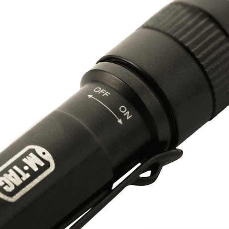M-Tac Flashlight K2 - compact stylish aluminum flashlight with high brightness, suitable for keyring and EDC kit, shock- and water-resistant