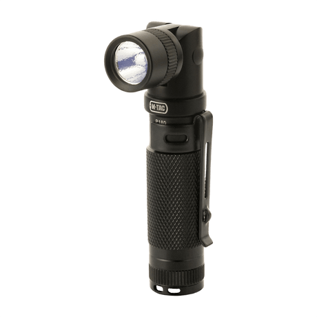M-Tac flashlight P180 with LED CREE XPG2 and adjustable head, aluminum alloy. Ideal for chest pockets and backpacks.