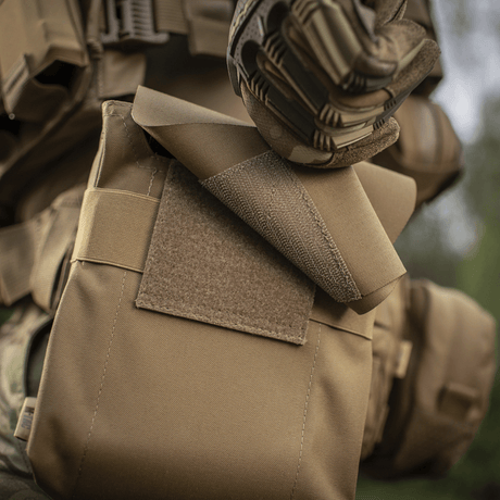 M-Tac Pouch for M249 Cartridge Box Closed in Cordura 500D, fastened with elastic strap and flap