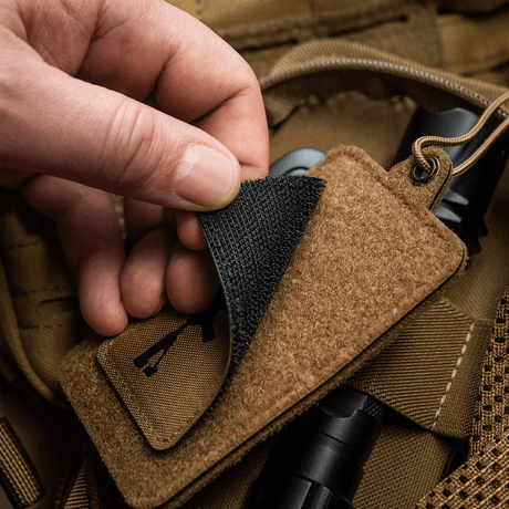 M-Tac AR-15 223/5,56 Laser Cut Patch fastening to backpack with Velcro, Cordura 500D material for military and outdoor use.