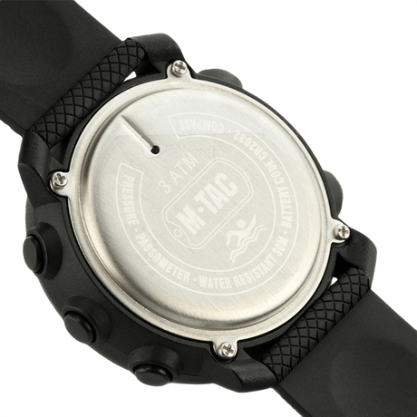 M‑Tac Multifunctional Tactical Watch with robust polycarbonate case and stainless steel rim, water-resistant up to 3 ATM