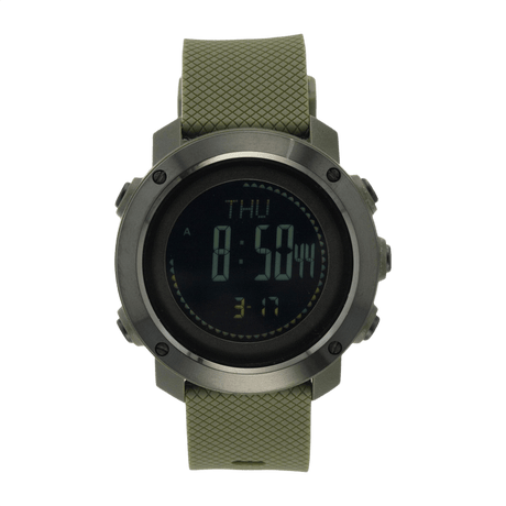 M-Tac Multifunctional Tactical Watch with advanced features such as altimeter, barometer and water-resistant design for outdoor activities and military use