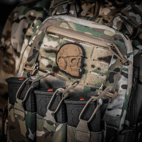 M-Tac Patch Operator 3D PVC realistic design on tactical vest with Velcro. Suitable for clothing and gear. Size: 6x7 cm.