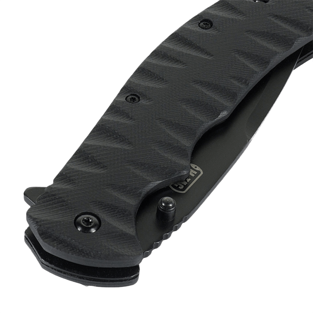 M-Tac Outdoor & Militær foldekniv - Type 4 med G10 kompositmateriale håndtag, taktisk design, krom rustfrit stål klinge.