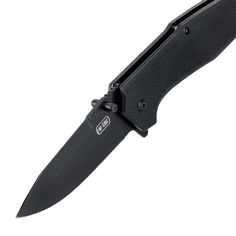 M-Tac Outdoor & Military folding knife - Type 5 with black blade and alu handle, ultralight EDC with stainless steel and G10 composite grip.