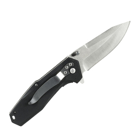 M-Tac Outdoor & Military folding knife - Type 5, ultralight EDC knife with stainless steel blade and aluminum handle, slip-resistant textured design.