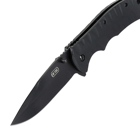 M-Tac Outdoor & Military folding knife - Type 4 with chromed stainless steel blade and G10 handle, for tactical EDC use.