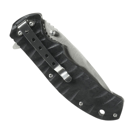 Closed M-Tac Outdoor & Military folding knife - Type 4 with stainless steel blade and G10 handle.