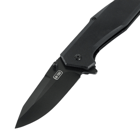 M-Tac Outdoor & Military folding knife - Type 5 with chromed stainless steel blade and aluminum handle, ultralight tactical design.