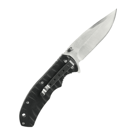 M-Tac Outdoor & Military folding knife - Type 4, lightweight with chromed stainless steel blade and G10 composite handle for durability.