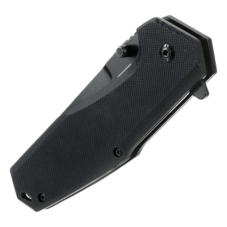 M-Tac Outdoor & Military folding knife - Type 5 closed, showing solid G10 composite aluminum handle and 5Cr15MoV chromed stainless steel blade.