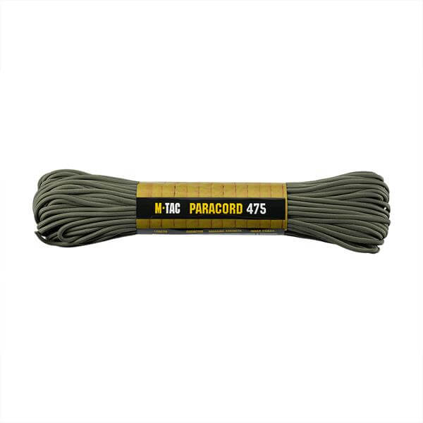 M-TAC Paracord 475, robust nylon line, perfekt til camping og outdoor-aktiviteter, fremstillet i slidstærk nylon, 15 meter længde