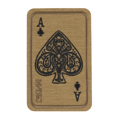M-Tac Patch Ace Of Spades (Embroidered) – Cordura 500D with Velcro, embroidered color design, suitable for clothing or tactical gear.