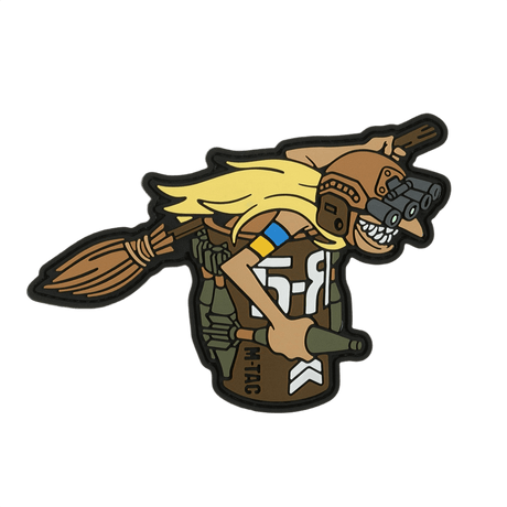 M‑Tac Patch Baba-Yaga Horizontal with 3D design showing a warrior with night-vision and grenades, representing the Ukrainian UAV "Baba Yaga".