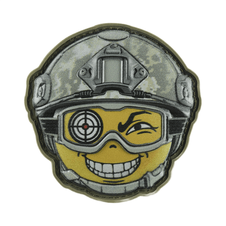 M-Tac Patch Emoji #25 - Fun PVC 3D morale patch with emoji motif and Velcro attachment. Perfect for tactical use and gear.