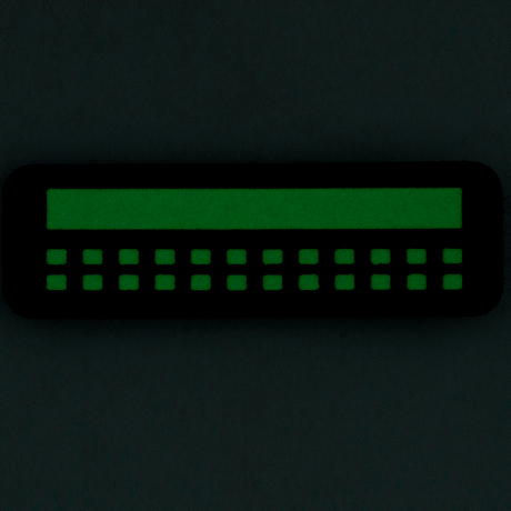 M-Tac Patch Flag 25x80 Mini Squares in green, made of durable Cordura 500D with velcro mounting.