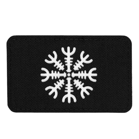 M-Tac Patch Helm of Horror Horizontal Laser Cut made from Cordura 500D with ægishjálmur design and Velcro attachment. Size: 80x50.