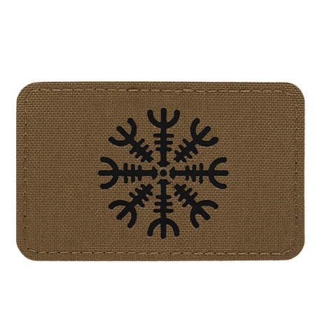 M-Tac Patch Helm of Horror Horizontal Laser Cut – ægishjálmur design on durable Cordura 500D, ideal for uniform or tactical gear.