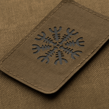 M-Tac Patch Helm of Horror Horizontal Laser Cut – ægishjálmur, made in Cordura 500D with Velcro fastening, suited for tactical use.