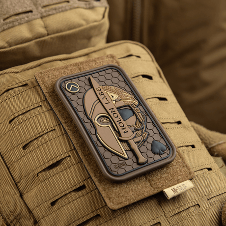 M-Tac Patch Molon Labe 3D PVC tactical morale patch with Spartan design, 3D effect and Velcro attachment for uniform