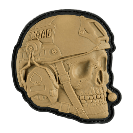 M-Tac Patch Operator 3D PVC with realistic design and Velcro attachment, suitable for clothing or tactical gear.