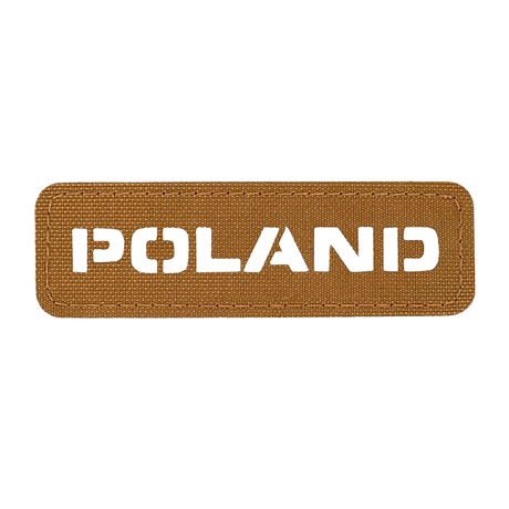 M‑Tac Patch Poland End-to-End 25x80 in Cordura 500D with Velcro fastening and laser-cut design, 25x80 mm.