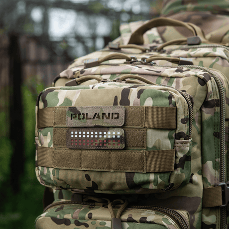 M‑Tac Patch Poland End-to-End 25x80 on a camouflage bag, Cordura 500D, velcro fastener, 25x80 mm, outdoor.