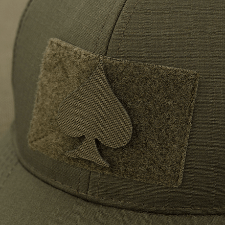 M-Tac Patch Spades Laser Cut on cap, tactical patch with Velcro, Cordura 500D material, "Ace of Spades" design