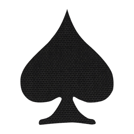 M-Tac Patch Spades Laser Cut in Cordura 500D with Velcro back, inspired by "Ace of Spades", for military and tactical use