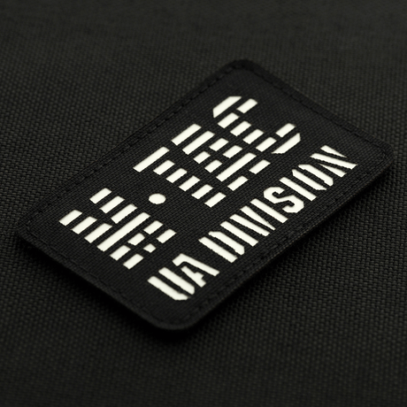M-Tac Patch UA Division Laser Cut patch with glow-in-the-dark material and Velcro attachment, suitable for military use.