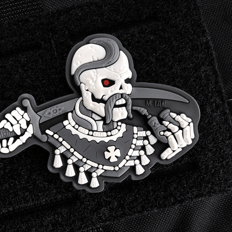 M-Tac Patch You Only Die Once 3D PVC on black background.