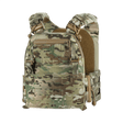 M-Tac Plate Carrier Cuirass FAST Elite Gen.II i camouflagemønster, designet til ESAPI Medium plader, med hurtiglåse og justerbare stropper.