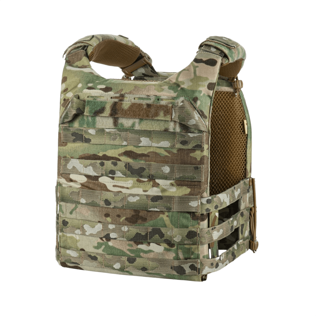 M-Tac Plate Carrier Cuirass FAST Elite Gen.II i Cordura 500D, en avanceret taktisk vest med ESAPI plader og hurtig frigørelse.