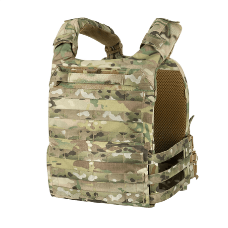 M-Tac Plate Carrier Cuirass FAST XL QRS in camouflage, protective vest for ESAPI XL and L plates, quick-release, Cordura 500D material.