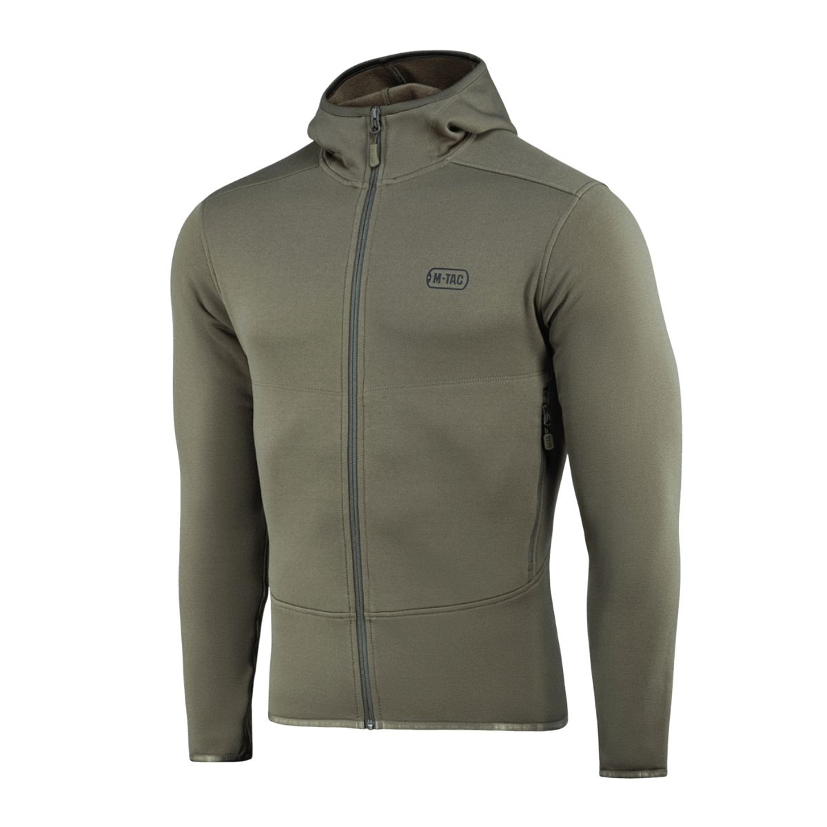 M-Tac Shadow Polartec Fleece Sweatshirt med lav profil hætte, fremstillet af Power Stretch Pro fleece, funktionel og slidstærk.