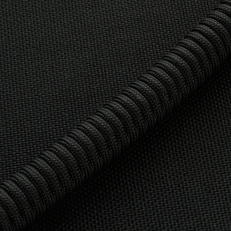 Close-up of M-Tac Safety Cord Medium Combined with D-ring on black background.