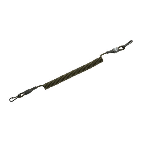 M-Tac Safety Cord Medium for Carbine spiral design with D-ring and MOLLE mounting to secure weapons and gear against loss or theft.