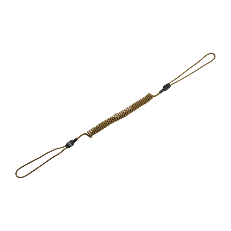 M-Tac Safety Cord Medium Universal spiral design for securing gear and weapons, MOLLE-compatible with flexible attachment.