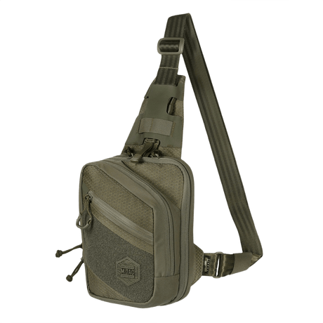 M-Tac Sling Pistol Bag Elite Hex with Velcro, adjustable shoulder bag, durable Cordura, camouflage design, practical for EDC.