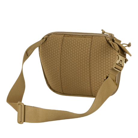M-Tac Sphaera Hardsling Bag Large Elite with Velcro in durable Cordura material, adjustable shoulder strap, shown from the back.