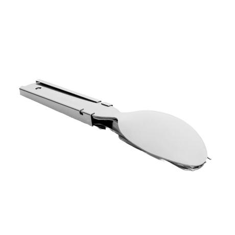 Spoon from M-Tac Steel Cutlery Set Large (4 pcs) for camping and hiking.